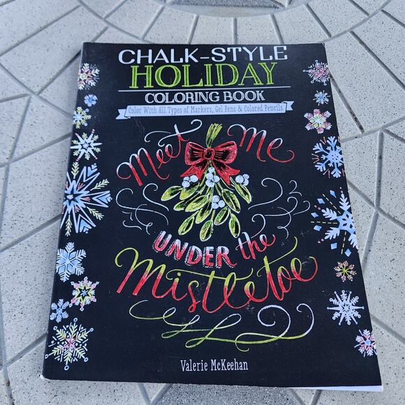 Chalk-Style Holiday & Nature Coloring Book Paperback Bundle - Picture 2 of 8